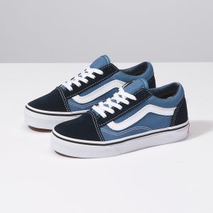 Vans Erkek Çocuk Spor Ayakkabı Old Skool Lacivert/Beyaz | 68408-522